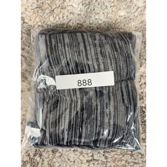 Dynamite Size M Striped Boat Neck Mini Sweater Dress Gray Pockets 3/4 Sleeve - Picture 8 of 8